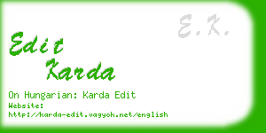 edit karda business card